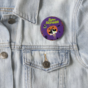 Badge Rond 5 Cm Pirate squelette