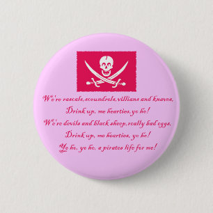 Badge Rond 5 Cm PirateLife, Bouton