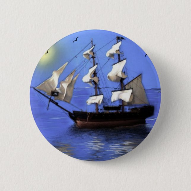 Badge Rond 5 Cm Pirates (Devant)
