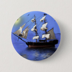 Badge Rond 5 Cm Pirates