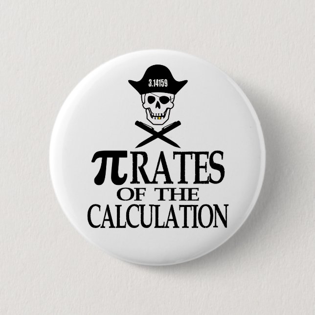 Badge Rond 5 Cm Pirates du calcul (Devant)