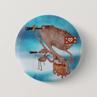 Badge Rond 5 Cm Pirates. Imagination and fantasy, cute and lovely.