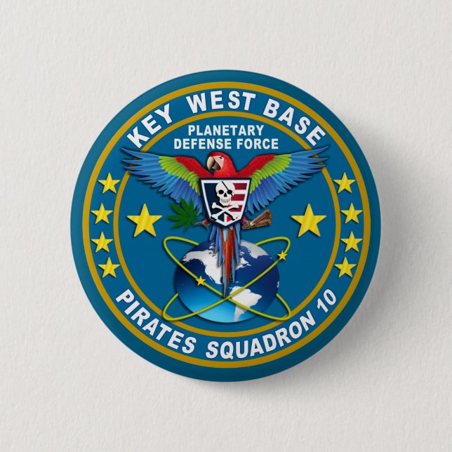 Badge Rond 5 Cm Pirates Squadron (Devant)