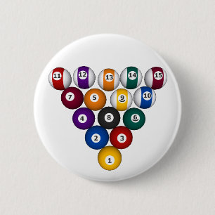 Badge Rond 5 Cm Piscine: Billes de billard: Billard:
