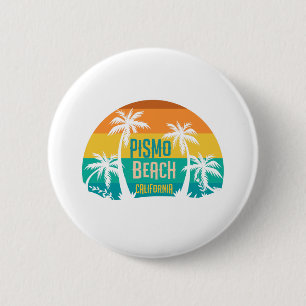 Badge Rond 5 Cm Pismo Beach Retro