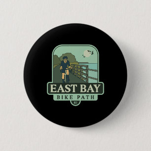 Badge Rond 5 Cm Piste cyclable East Bay - Rhode Island (cyclisme)