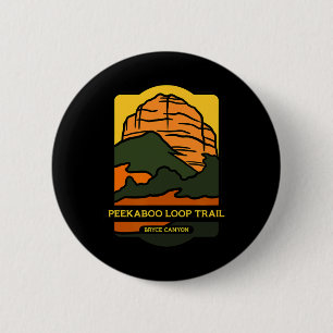 Badge Rond 5 Cm Piste de boucle Peekaboo - Bryce Canyon Horseback 