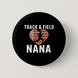Badge Rond 5 Cm Piste Et Champ Nana Grandma Fier Athlète Mères