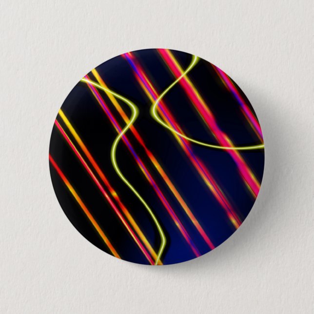 Badge Rond 5 Cm Pistes de lumière UFO (Devant)