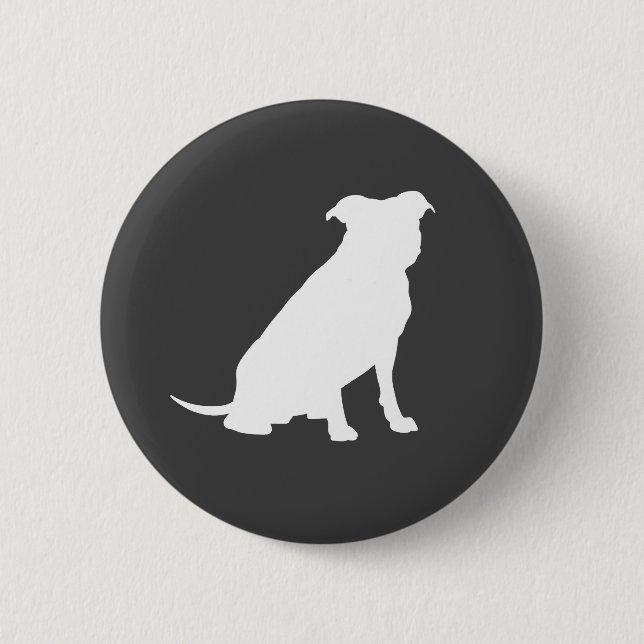 Badge Rond 5 Cm Pit Bull Chien Baby Pitbull Douche Genre Neutre (Devant)