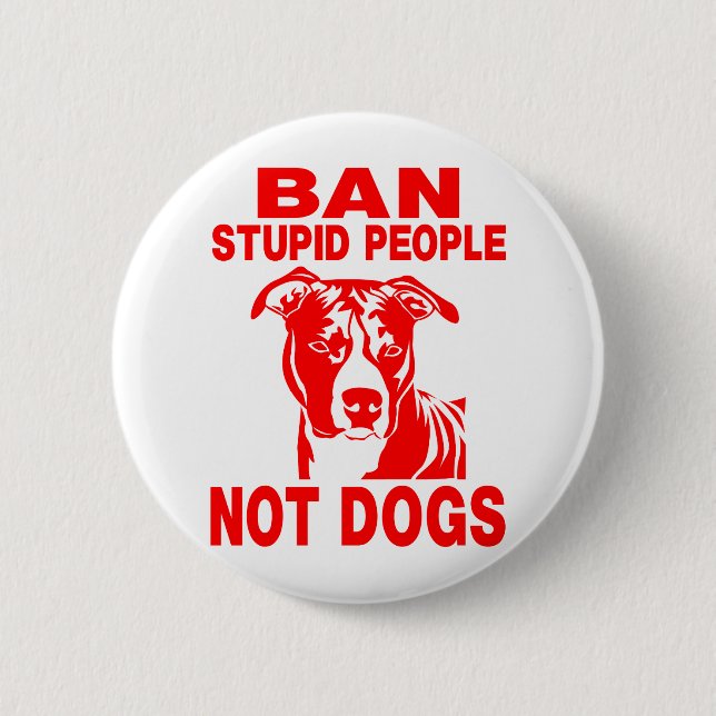 BADGE ROND 5 CM PITBULL (Devant)