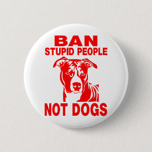 BADGE ROND 5 CM PITBULL