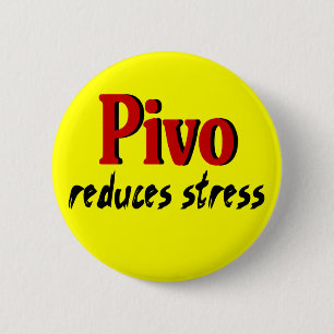 Badge Rond 5 Cm Pivo réduit l'effort