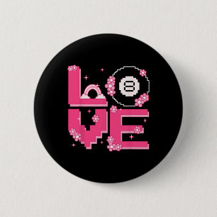 Badge Rond 5 Cm Pixel Art Retro 60s les années 70 Style Hippie ten