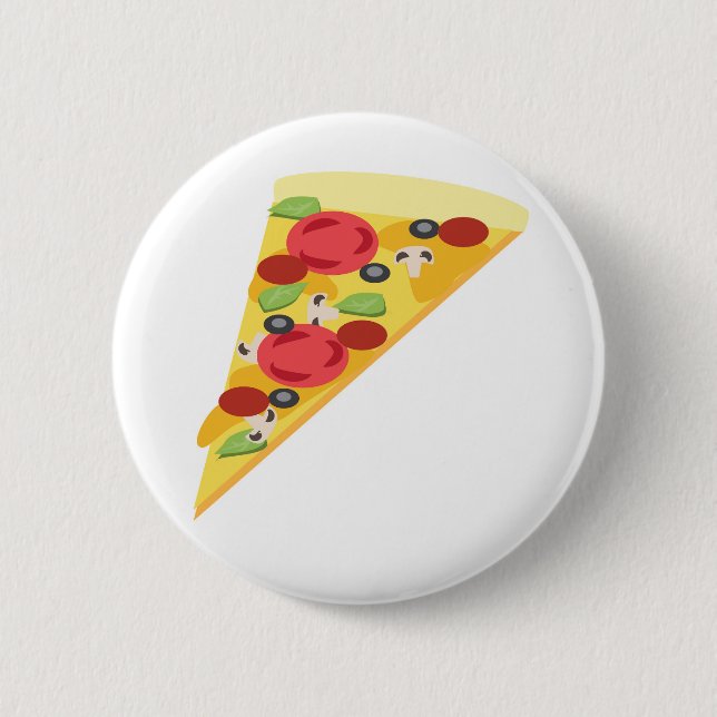Badge Rond 5 Cm Pizza (Devant)