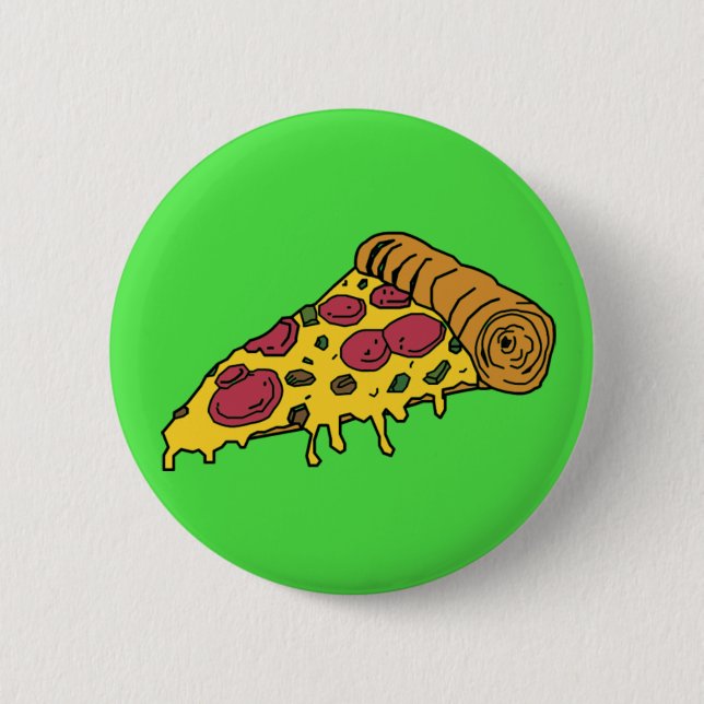 Badge Rond 5 Cm Pizza (Devant)