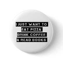 Pizza, café, et livres