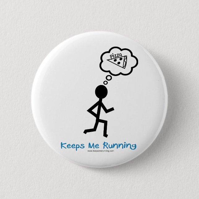 Badge Rond 5 Cm Pizza - me continue le fonctionnement (Devant)