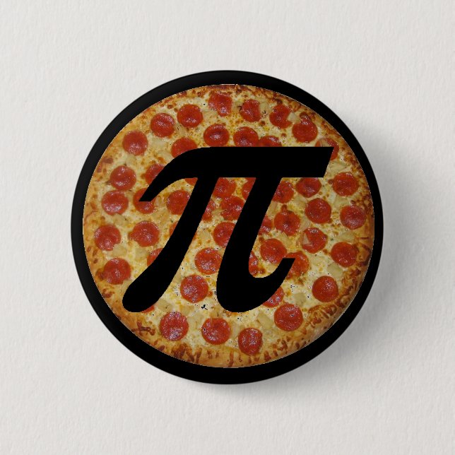 Badge Rond 5 Cm Pizza pi (Devant)