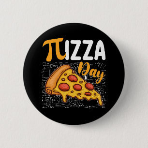 Badge Rond 5 Cm Pizza Pi Day Mathématiques Amateurs