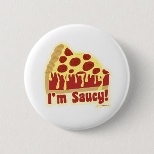 Badge Rond 5 Cm Pizza profonde si souillée