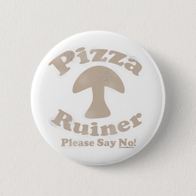 Badge Rond 5 Cm Pizza Ruiner (Devant)