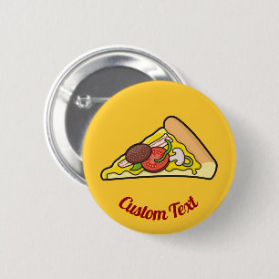 Badge Rond 5 Cm Pizza slice