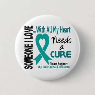 Badge Rond 5 Cm PKD a besoin d'un traitement 3