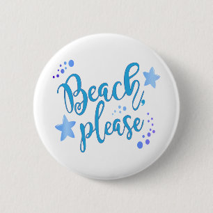 Badge Rond 5 Cm Plage