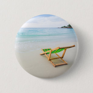 Badge Rond 5 Cm Plage