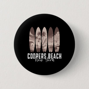 Badge Rond 5 Cm Plage de Coopers New York Planche de surf Hommes F