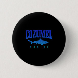 Badge Rond 5 Cm Plage de Cozumel Mexique Plongeur plongée plongée