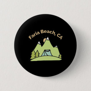 Badge Rond 5 Cm Plage de Faria Ca Montagnes Randonnée Escalade Cam