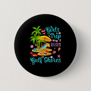 Badge Rond 5 Cm Plage de Gulf Shores Alabama Vacances d'été Filles