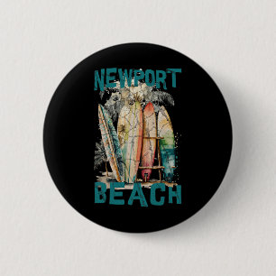 Badge Rond 5 Cm Plage de Newport _2