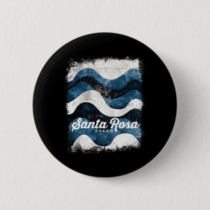 Badge Rond 5 Cm Plage de Santa Rosa Floride Surf vintage Océan 