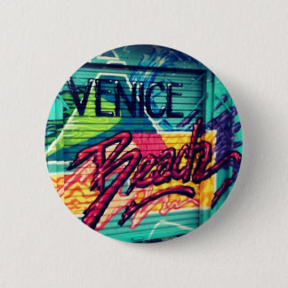 BADGE ROND 5 CM PLAGE DE VENISE