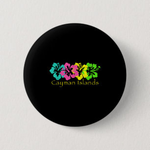 Badge Rond 5 Cm Plage tropicale des îles Caïmans Tee_cayman Island