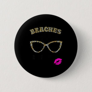 Badge Rond 5 Cm Plages, alcool et amies voyage de filles 2026 flor