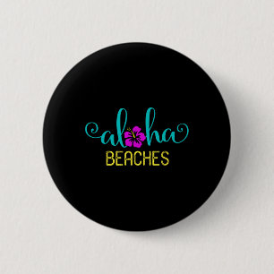 Badge Rond 5 Cm Plages Aloha