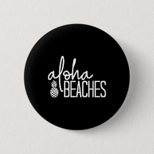 Badge Rond 5 Cm Plages Aloha Cute Beach Mariage Enterrement de Vie