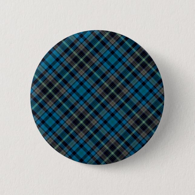 Badge Rond 5 Cm Plaid bleu-foncé (Devant)