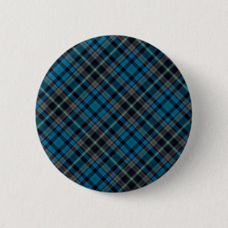 Badge Rond 5 Cm Plaid bleu-foncé