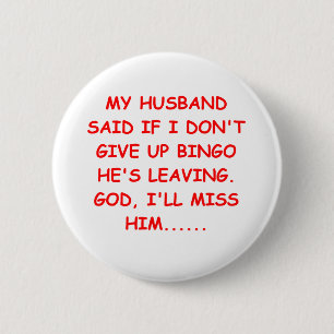 Badge Rond 5 Cm Plaisanterie de BINGO-TEST