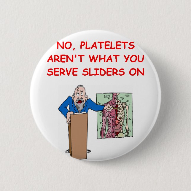 Badge Rond 5 Cm plaisanterie de Faculté de Médecine (Devant)