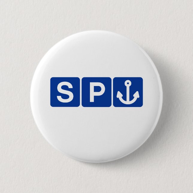 Badge Rond 5 Cm Plaisanterie de symbole de Spanker (Devant)