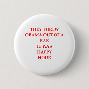 Badge Rond 5 Cm plaisanterie d'obama d'anto