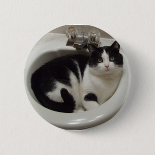 Badge Rond 5 Cm Plaisir d'amoureux de les chats