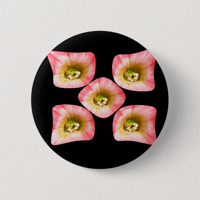 Badge Rond 5 Cm Plaisir Floral (Devant)