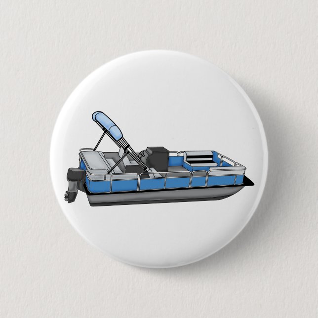 Badge Rond 5 Cm plaisir ponton (Devant)